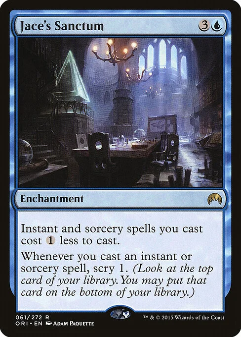 Jace's Sanctum, carta Magic di tipo Enchantment illustrata da Adam Paquette