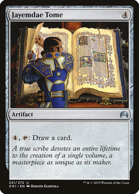 Jayemdae Tome, carta Magic di tipo Artifact — Book illustrata da Donato Giancola