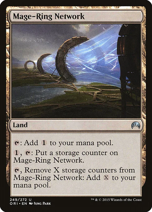 Mage-Ring Network, carta Magic di tipo Land illustrata da Jung Park