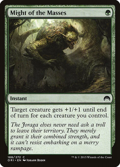 Might of the Masses, carta Magic di tipo Instant illustrata da Johann Bodin