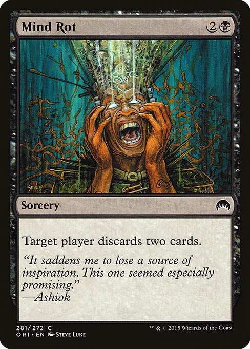 Mind Rot, carta Magic di tipo Sorcery illustrata da Steve Luke