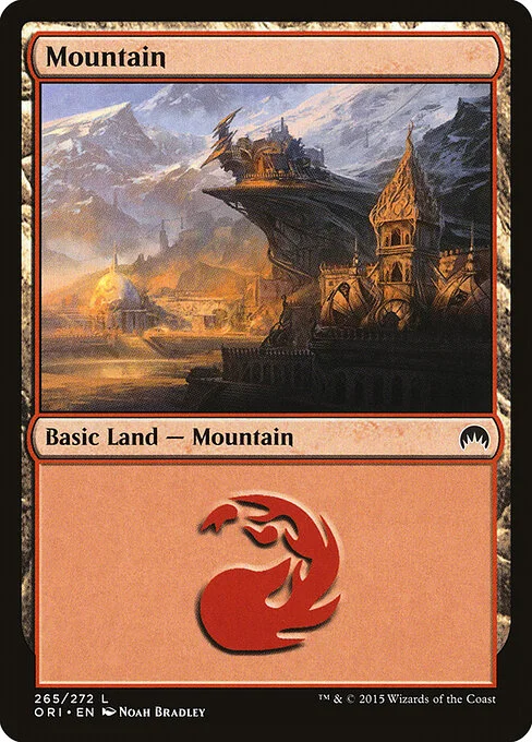 Mountain, carta Magic di tipo Basic Land — Mountain illustrata da Noah Bradley