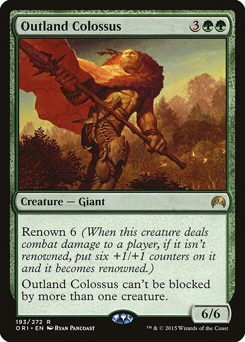 Outland Colossus, carta Magic di tipo Creature — Giant illustrata da Ryan Pancoast