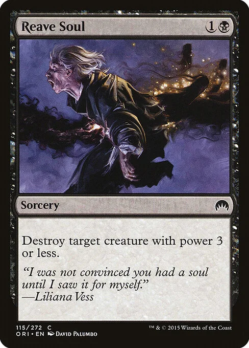 Reave Soul, carta Magic di tipo Sorcery illustrata da David Palumbo