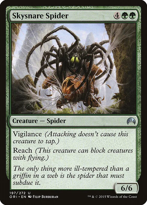Skysnare Spider, carta Magic di tipo Creature — Spider illustrata da Filip Burburan