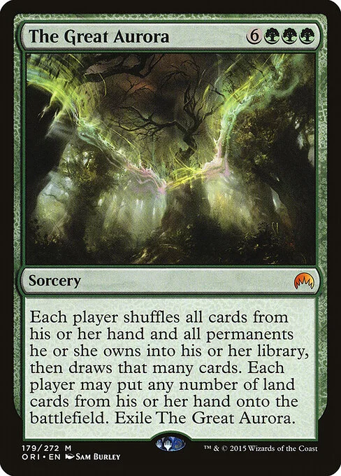 The Great Aurora, carta Magic di tipo Sorcery illustrata da Sam Burley
