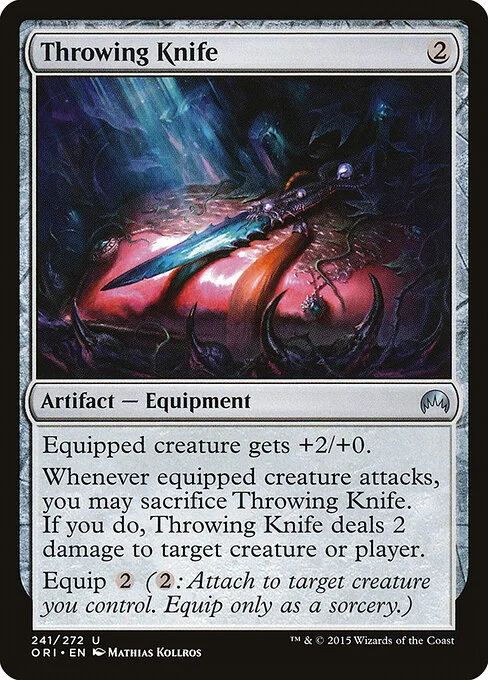 Throwing Knife, carta Magic di tipo Artifact — Equipment illustrata da Mathias Kollros