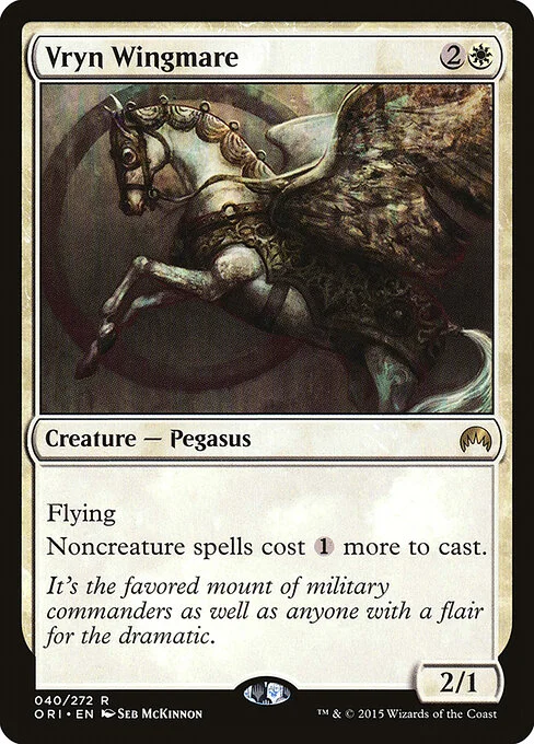 Vryn Wingmare, carta Magic di tipo Creature — Pegasus illustrata da Seb McKinnon