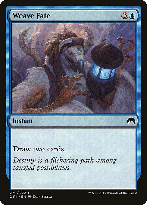 Weave Fate, carta Magic di tipo Instant illustrata da Zack Stella