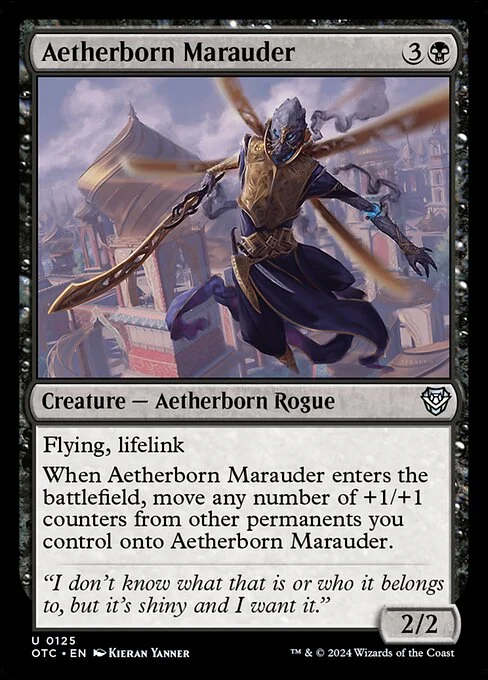 Aetherborn Marauder, carta Magic di tipo Creature — Aetherborn Rogue illustrata da Kieran Yanner