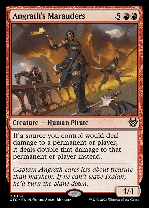 Angrath's Marauders, carta Magic di tipo Creature — Human Pirate illustrata da Victor Adame Minguez