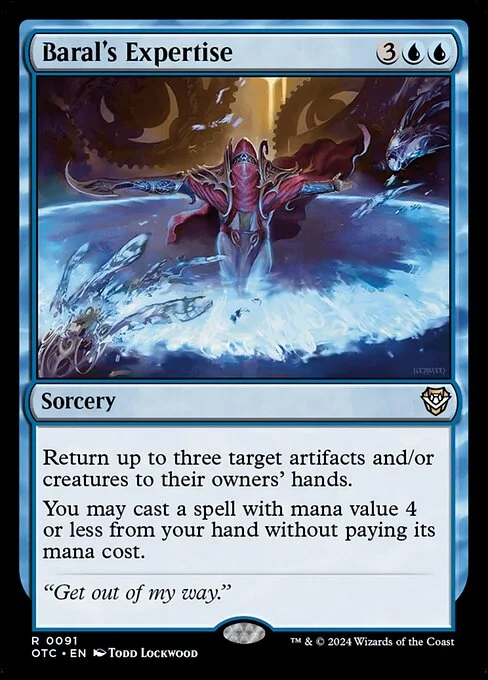 Baral's Expertise, carta Magic di tipo Sorcery illustrata da Todd Lockwood