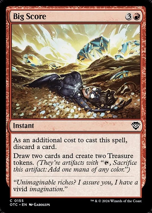 Big Score, carta Magic di tipo Instant illustrata da Gaboleps