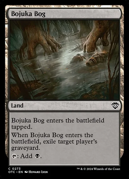 Bojuka Bog, carta Magic di tipo Land illustrata da Howard Lyon