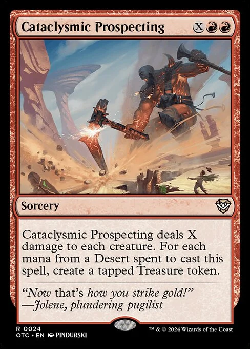 Cataclysmic Prospecting, carta Magic di tipo Sorcery illustrata da PINDURSKI