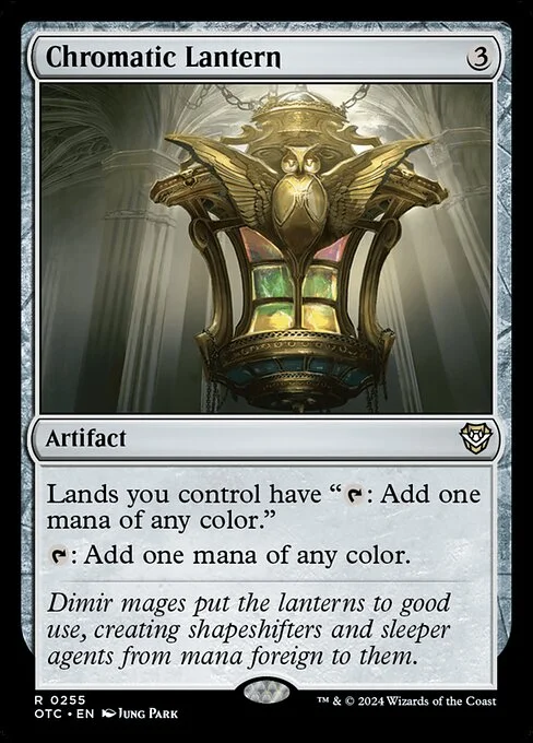 Chromatic Lantern, carta Magic di tipo Artifact illustrata da Jung Park