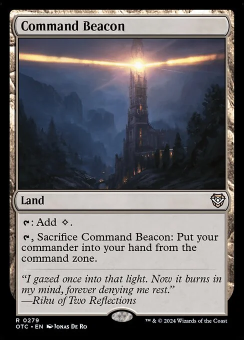Command Beacon, carta Magic di tipo Land illustrata da Jonas De Ro