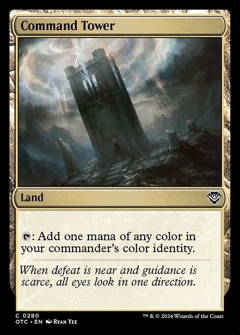 Command Tower, carta Magic di tipo Land illustrata da Ryan Yee