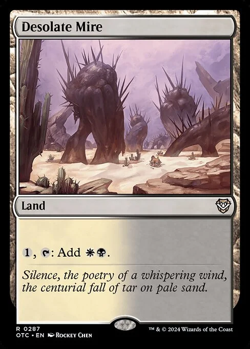 Desolate Mire, carta Magic di tipo Land illustrata da Rockey Chen
