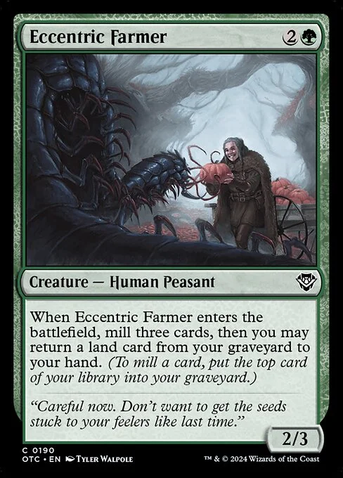 Eccentric Farmer, carta Magic di tipo Creature — Human Peasant illustrata da Tyler Walpole