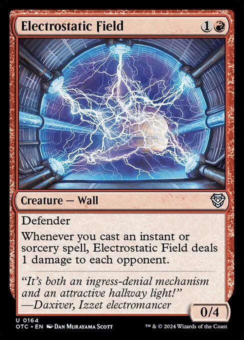 Electrostatic Field, carta Magic di tipo Creature — Wall illustrata da Dan Murayama Scott