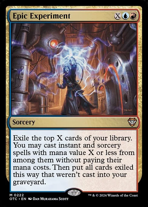 Epic Experiment, carta Magic di tipo Sorcery illustrata da Dan Murayama Scott