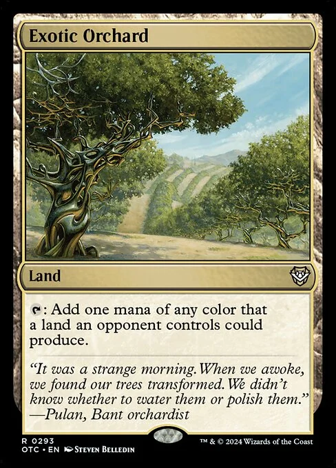 Exotic Orchard, carta Magic di tipo Land illustrata da Steven Belledin