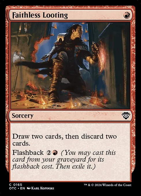 Faithless Looting, carta Magic di tipo Sorcery illustrata da Karl Kopinski