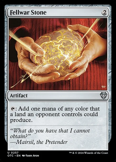 Fellwar Stone, carta Magic di tipo Artifact illustrata da John Avon