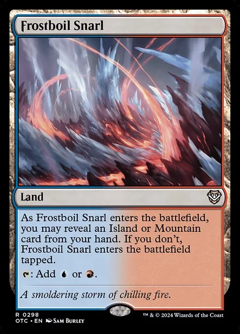 Frostboil Snarl, carta Magic di tipo Land illustrata da Sam Burley