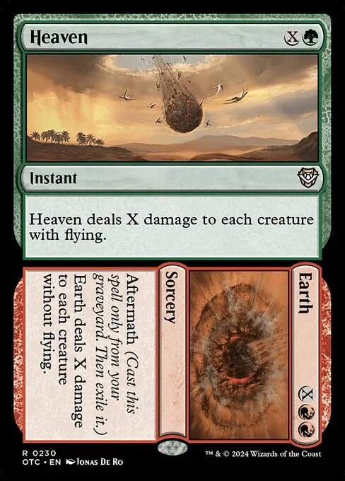 Heaven // Earth, carta Magic di tipo Instant // Sorcery illustrata da Jonas De Ro