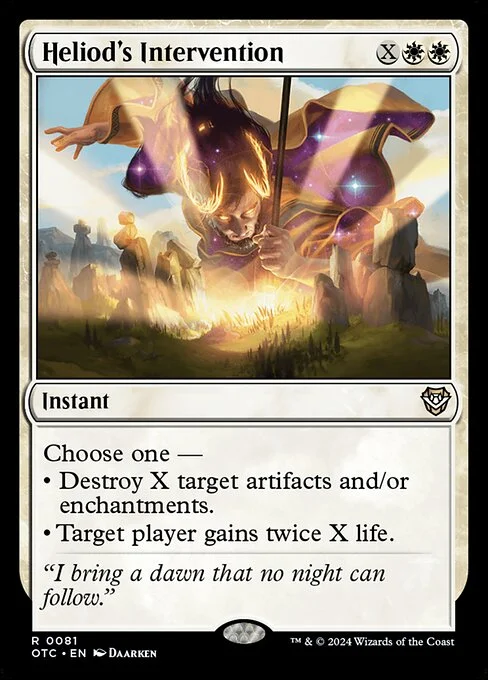 Heliod's Intervention, carta Magic di tipo Instant illustrata da Daarken