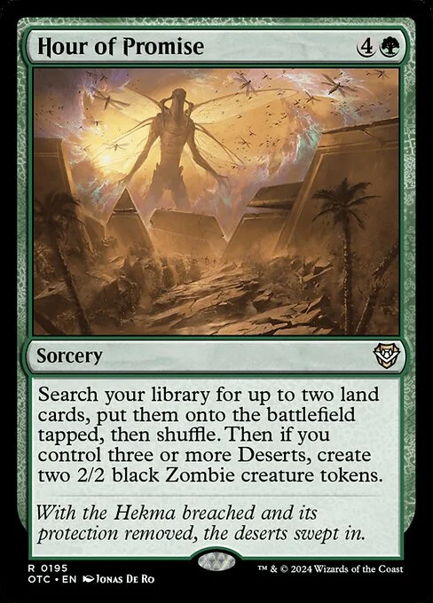 Hour of Promise, carta Magic di tipo Sorcery illustrata da Jonas De Ro