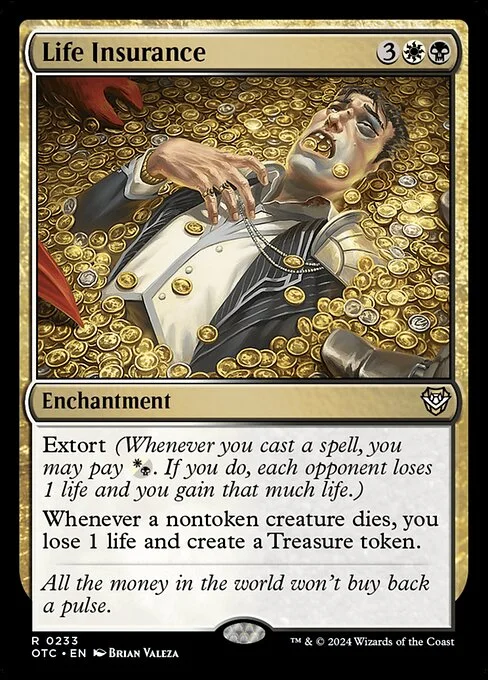 Life Insurance, carta Magic di tipo Enchantment illustrata da Brian Valeza