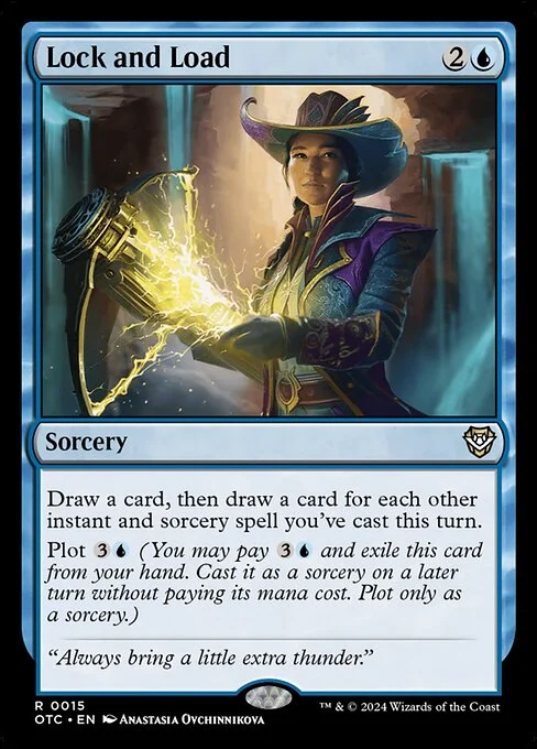 Lock and Load, carta Magic di tipo Sorcery illustrata da Anastasia Ovchinnikova