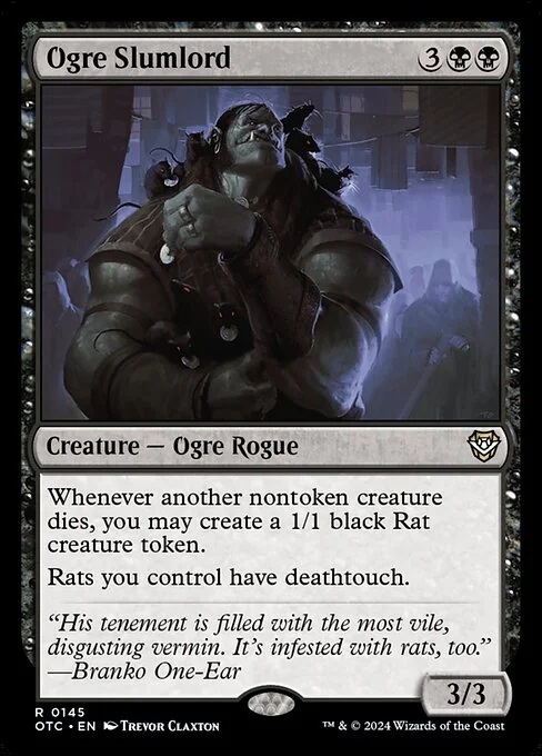 Ogre Slumlord, carta Magic di tipo Creature — Ogre Rogue illustrata da Trevor Claxton