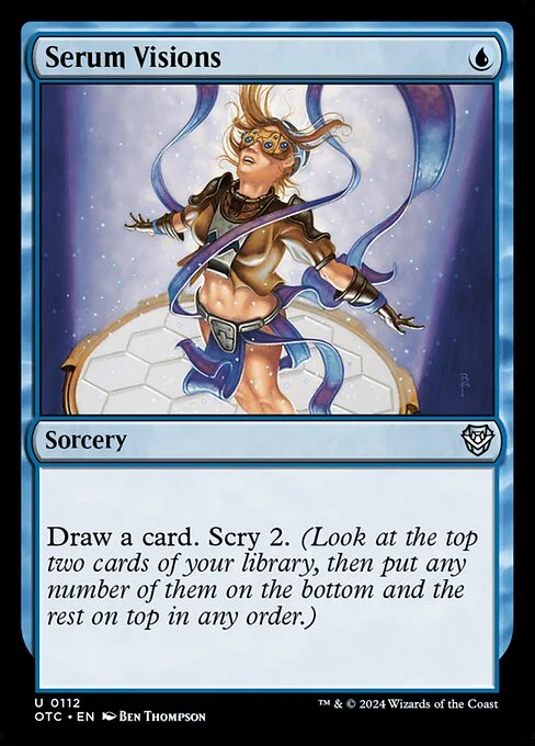 Serum Visions, carta Magic di tipo Sorcery illustrata da Ben Thompson