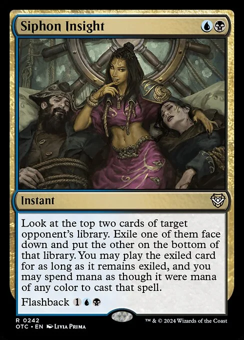Siphon Insight, carta Magic di tipo Instant illustrata da Livia Prima