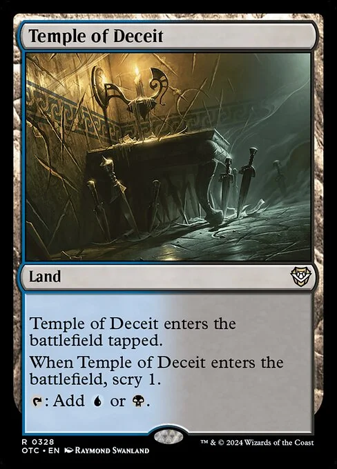 Temple of Deceit, carta Magic di tipo Land illustrata da Raymond Swanland