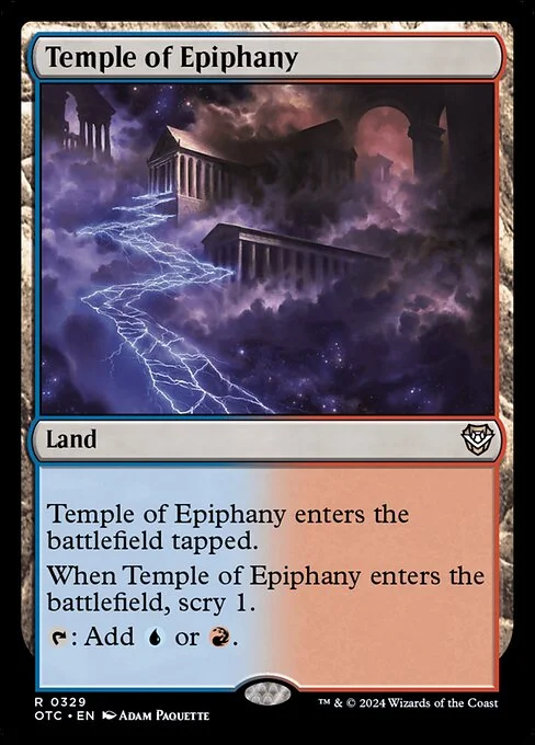 Temple of Epiphany, carta Magic di tipo Land illustrata da Adam Paquette