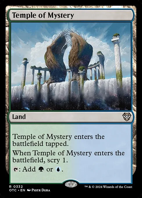 Temple of Mystery, carta Magic di tipo Land illustrata da Piotr Dura