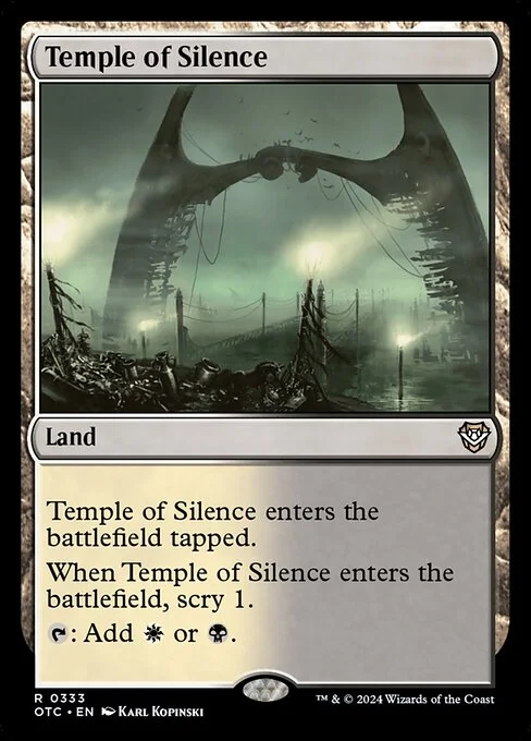 Temple of Silence, carta Magic di tipo Land illustrata da Karl Kopinski