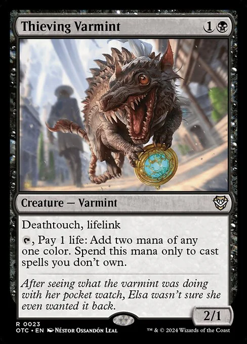 Thieving Varmint, carta Magic di tipo Creature — Varmint illustrata da Néstor Ossandón Leal
