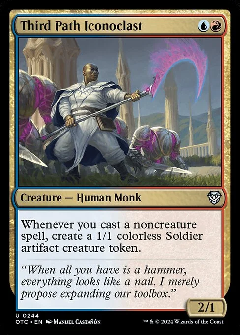 Third Path Iconoclast, carta Magic di tipo Creature — Human Monk illustrata da Manuel Castañón