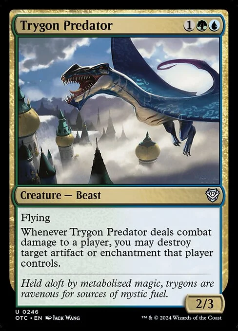 Trygon Predator, carta Magic di tipo Creature — Beast illustrata da Jack Wang