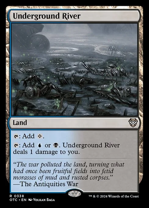 Underground River, carta Magic di tipo Land illustrata da Volkan Baǵa