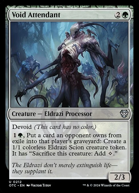 Void Attendant, carta Magic di tipo Creature — Eldrazi Processor illustrata da Viktor Titov
