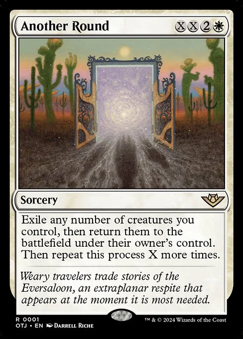 Another Round, carta Magic di tipo Sorcery illustrata da Darrell Riche