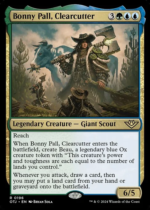 Bonny Pall, Clearcutter, carta Magic di tipo Legendary Creature — Giant Scout illustrata da Bryan Sola