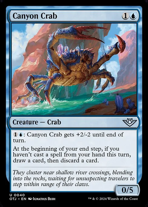 Canyon Crab, carta Magic di tipo Creature — Crab illustrata da Ignatius Budi